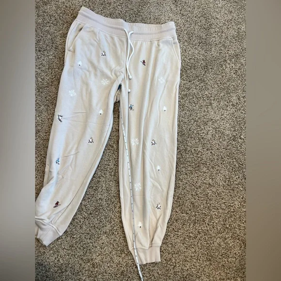 Lou & Grey top and pants leisure sweat set. Size L. Ski and winter embroidered. - Picture 13 of 16